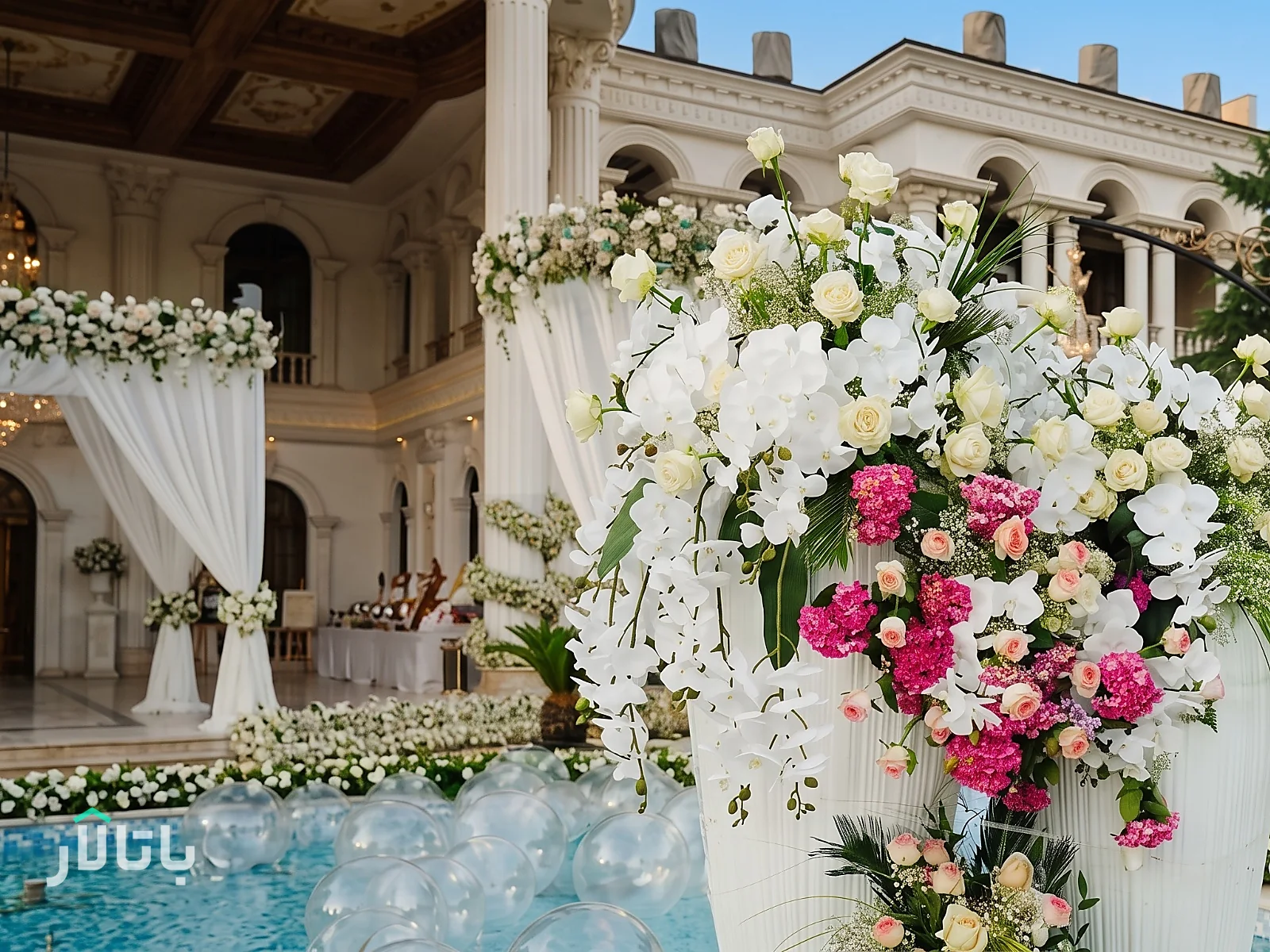 دیزاین عمارت باغ تالار یلان گرمدره